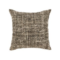 Porter 24" Woven Cotton Blend Throw Pillow , Black