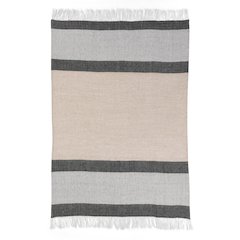 Linen Cotton Blend Multicolor 50"x70" Throw Blanket