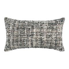 Porter 14"x26" Woven Cotton Blend Throw Pillow, Black