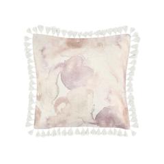 Lily 20" Cotton Linen Blend Throw Pillow, Pink