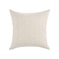 Camille 22" Cotton Linen Blend Throw Pillow, Natural Beige