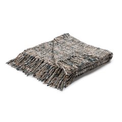 TC Recycled Cotton Blend Blue 50"x70" Woven Throw Blanket Blanket