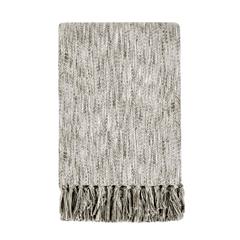 TC Sharma Cotton Blend 50"x70" Beige Throw Blanket Blanket