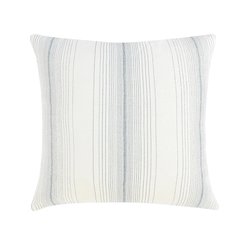 Theta 26" Linen Blend Throw Pillow, Blue