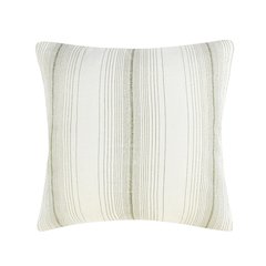 Theta 26" Linen Blend Throw Pillow, Wheat Green