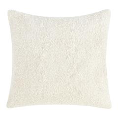 Sava 22" Cotton Blend Throw Pillow, Ivory