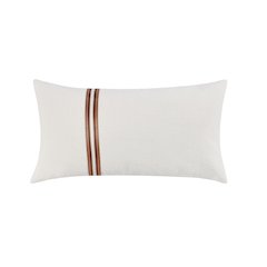 Ralph 14x26 Cotton Linen Fabric Throw Pillow, Ivory Sangria