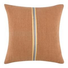 Rowland 22" Cotton Linen Blend Throw Pillow, Hazel Brown