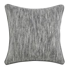 Sharma 22" Cotton Blend Throw Pillow, Gray