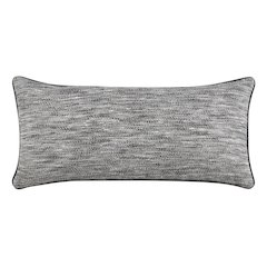 Sharma 16"x36" Cotton Blend Throw Pillow, Gray