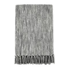 TC Sharma Cotton Blend 50"x70" Gray Throw Blanket Blanket