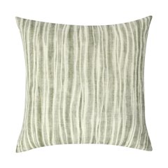 Holston 22" Cotton Fabric Throw Pillow in Green