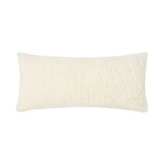 Mercer 16x36 Wool Blend Fabric Ivory Throw Pillow