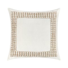 Marina 26" Cotton Linen Blend Throw Pillow, White