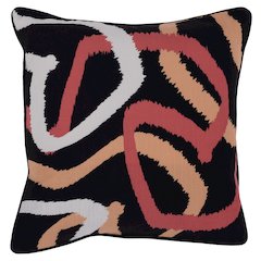 Indoor/Outdoor Atlas Black Multi 22x22