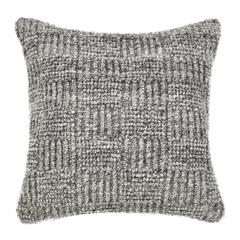 Shades 22" Recycled Fabric Throw Pillow, Gray
