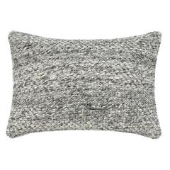 Ford 14"x20" Recycled Fabric Throw Pillow, Gray