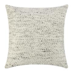 Stella 26" Recycled Fabric Throw Pillow, Ivory