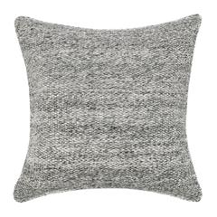 Stella 26" Recycled Fabric Throw Pillow, Gray