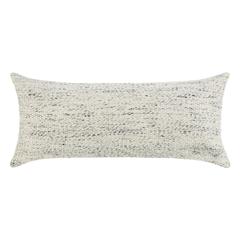 Stella 16"x36" Recycled Fabric Throw Pillow, Ivory