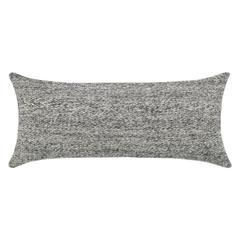 Stella 16"x36" Recycled Fabric Throw Pillow, Gray