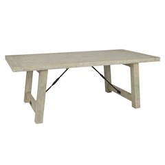 Tuscany 106" Ext Dining Table Light Grey
