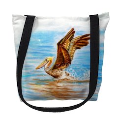 Flying Pelican Medium Tote Bag, 16x16