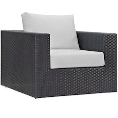 Outdoor Patio Armchair With Weather-Resistant Finish And Comfortable Cushions
