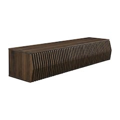 Brown Wall Mount TV Stand with Engineered Wood Finish