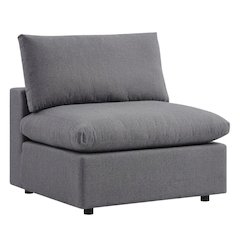 Outdoor Patio Armless Lounge Chair In Weather-Resistant Finish