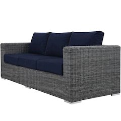 Outdoor Patio Sofa with Cushions for Cozy Lounge Seating