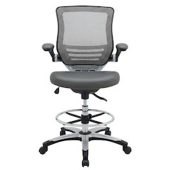 Plastic Task Drafting Chair with Armrests and Adjustable Height