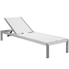 Aluminum Outdoor Patio Lounge Chair With Adjustable Backrest For Relaxation