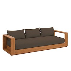 Outdoor Patio Acacia Wood Sofa For Lounge And Relaxation