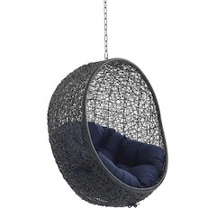 Outdoor Patio Lounge Chair In Neutral With Comfortable Cushion