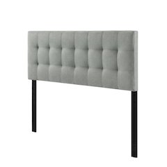 Upholstered Fabric Full Headboard with Padded Design and Elegant Finish
