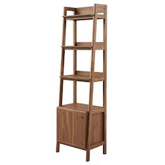 Wooden Bookshelf in finish with Open Shelving for Home Storage