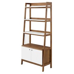 Wooden Bookshelf in Natural Finish with Sturdy Design and Ample Storage