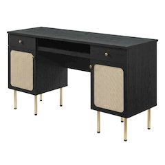 Office Desk With Sturdy Construction And Spacious Work Surface