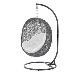 Outdoor Patio Chair With Stand For Lounge Relaxation