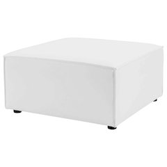 Outdoor Upholstered Sectional Sofa Ottoman for Patio Lounging