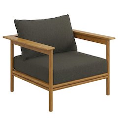 Outdoor Patio Armchair Set Of 2 In Teak Wood For Cozy Outdoor Living