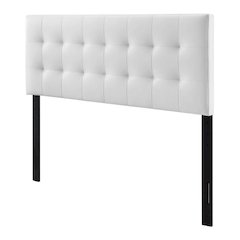 Upholstered Vinyl Full Headboard with Smooth Finish and Durable Design