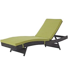 Outdoor Patio Lounge Chair With Cushioned Seat And Modern Design
