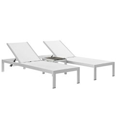 Outdoor Lounge Furniture Set In Durable Aluminum With Comfortable Seating