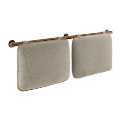 Chenille Upholstered King Size Headboard Wall-Mounted with Soft Padding