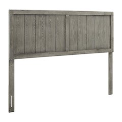 Wood King Headboard with Sturdy Construction and Classic Design for Bedroom