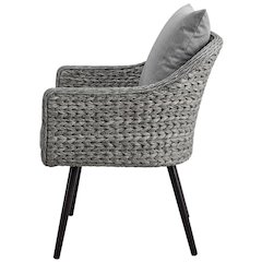 Outdoor Patio Wicker Rattan Armchair With Comfortable Design And Sturdy Frame