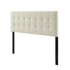 Upholstered Fabric King Headboard with Soft Padding and Classic Design