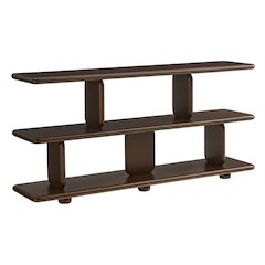 Wooden 2-Tier Bookshelf with Stable Structure for Home and Office Storage